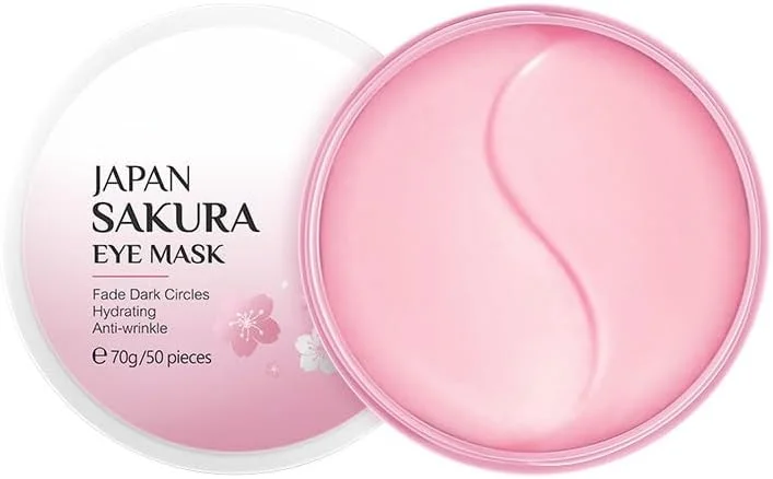 ماسک چشم ساکورا BeautyMall، یک جعبه، تسکین دهنده، لیفتینگ، سفت کننده و مرطوب کننده، 70 گرم / 50 عدد ماسک چشم ساکورا BeautyMall، یک جعبه، تسکین دهنده، لیفتینگ، سفت کننده و مرطوب کننده، 70 گرم / 50 عدد