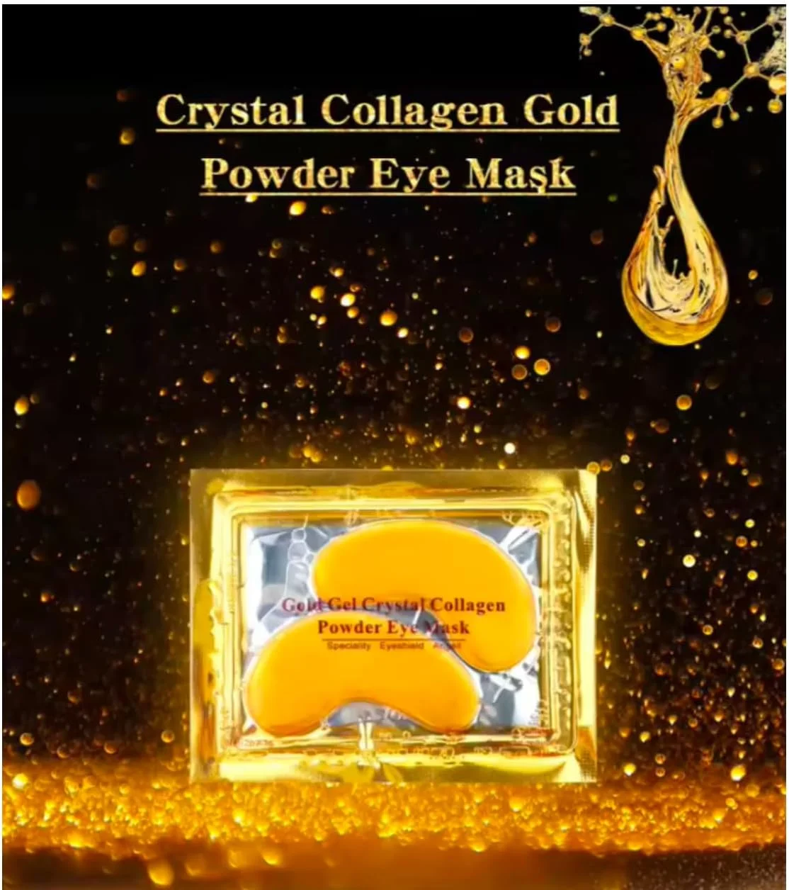 ماسک ژلی کلاژن طلایی دور چشم، پدهای کانسیلر، آبرسانی عمیق ماسک ژلی کلاژن طلایی دور چشم، پدهای کانسیلر، آبرسانی عمیق