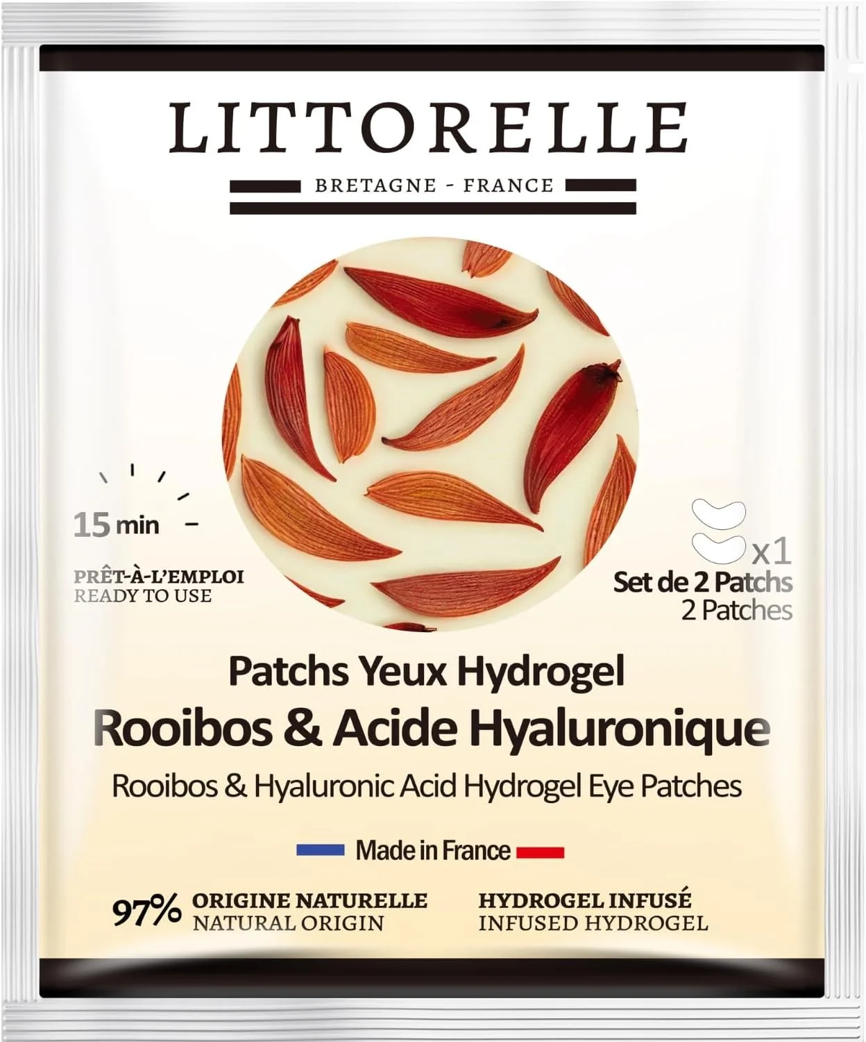 پدهای هیدروژل دور چشم ضد استرس و ضد پیری با چای رویبوس و اسید هیالورونیک - ضد چین و چروک، سیاهی دور چشم و پف زیر چشم - 97% منشاء طبیعی - ماسک چشم ساخت فرانسه پدهای هیدروژل دور چشم ضد استرس و ضد پیری با چای رویبوس و اسید هیالورونیک - ضد چین و چروک، سیاهی دور چشم و پف زیر چشم - 97% منشاء طبیعی - ماسک چشم ساخت فرانسه