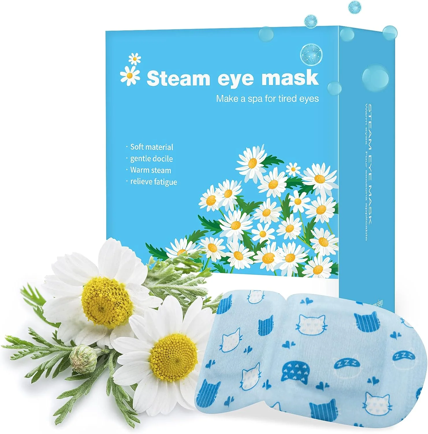 ماسک چشم بخار جکونو، 16 عدد ماسک چشم برای خشکی چشم، سیاهی دور چشم و پف، ماسک چشم گرم بخار خود گرم شونده 40-60 دقیقه ای، هدیه های اسپا کریسمس برای زنان