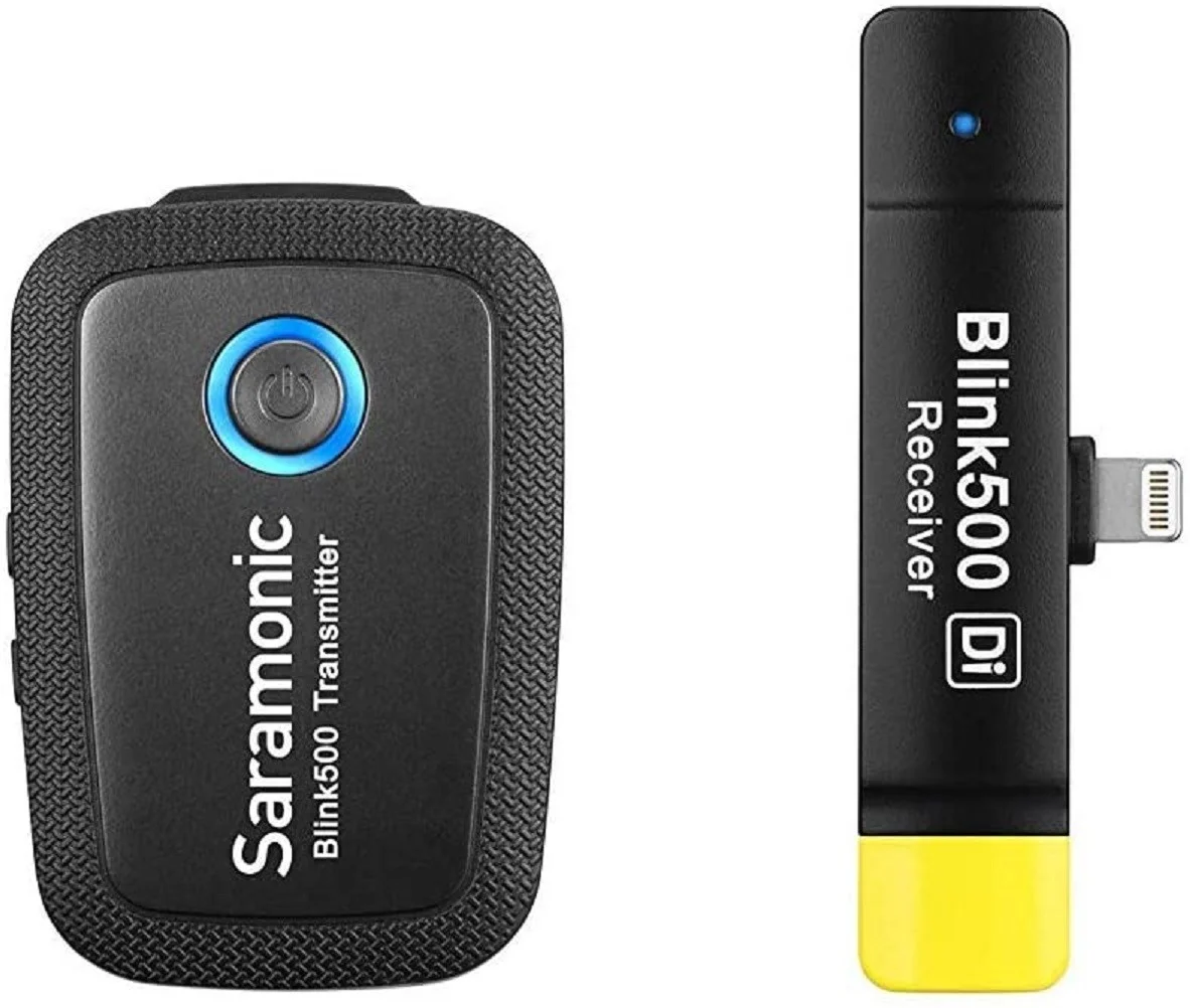 سیستم میکروفون بیسیم یقهای فوقالعاده فشرده 2.4 گیگاهرتزی سارامونیک Blink 500 B3 با گیرنده لایتنینگ دو کاناله بدون باتری برای آیفون و آیپد اپل | Blink500 B3 سیستم میکروفون بیسیم یقهای فوقالعاده فشرده 2.4 گیگاهرتزی سارامونیک Blink 500 B3 با گیرنده لایتنینگ دو کاناله بدون باتری برای آیفون و آیپد اپل | Blink500 B3