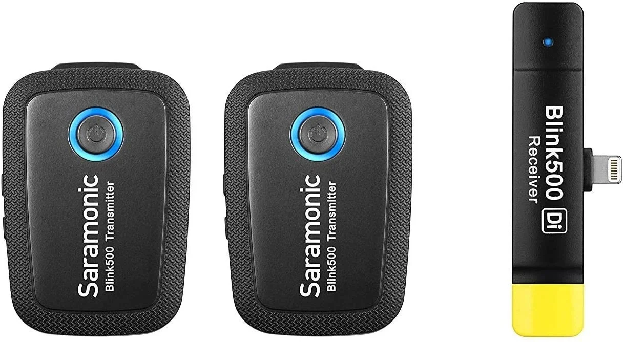 سیستم میکروفون بیسیم دو نفره سارامونیک BLINK500B4 2.4 GHz با گیرنده لایتنینگ دو کاناله بدون باتری برای آیفون و آیپد اپل - مشکی سیستم میکروفون بیسیم دو نفره سارامونیک BLINK500B4 2.4 GHz با گیرنده لایتنینگ دو کاناله بدون باتری برای آیفون و آیپد اپل - مشکی