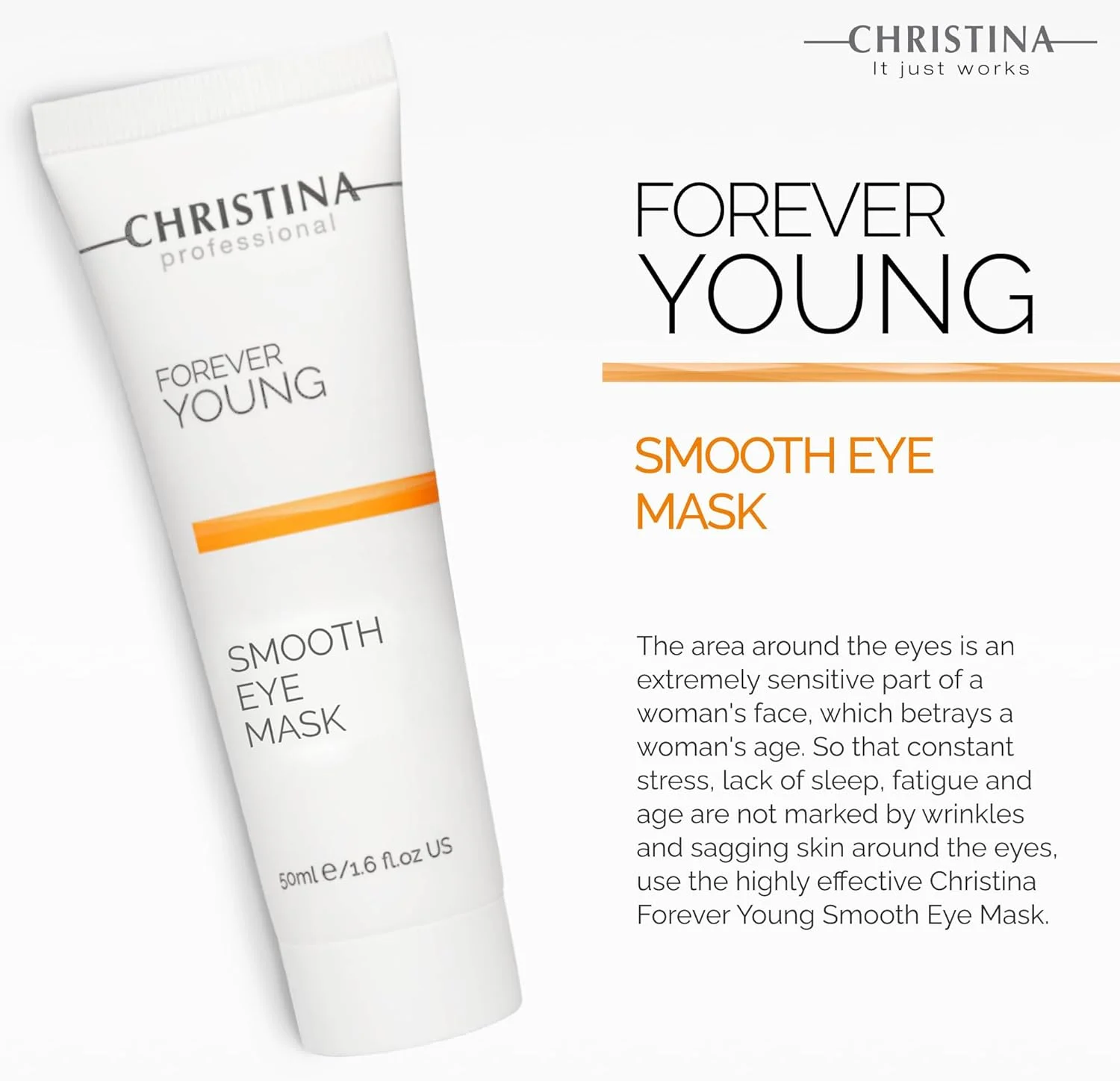 -CHRISTINA- - Forever Young - ماسک صاف کننده دور چشم مناسب انواع پوست 50 میلی لیتر