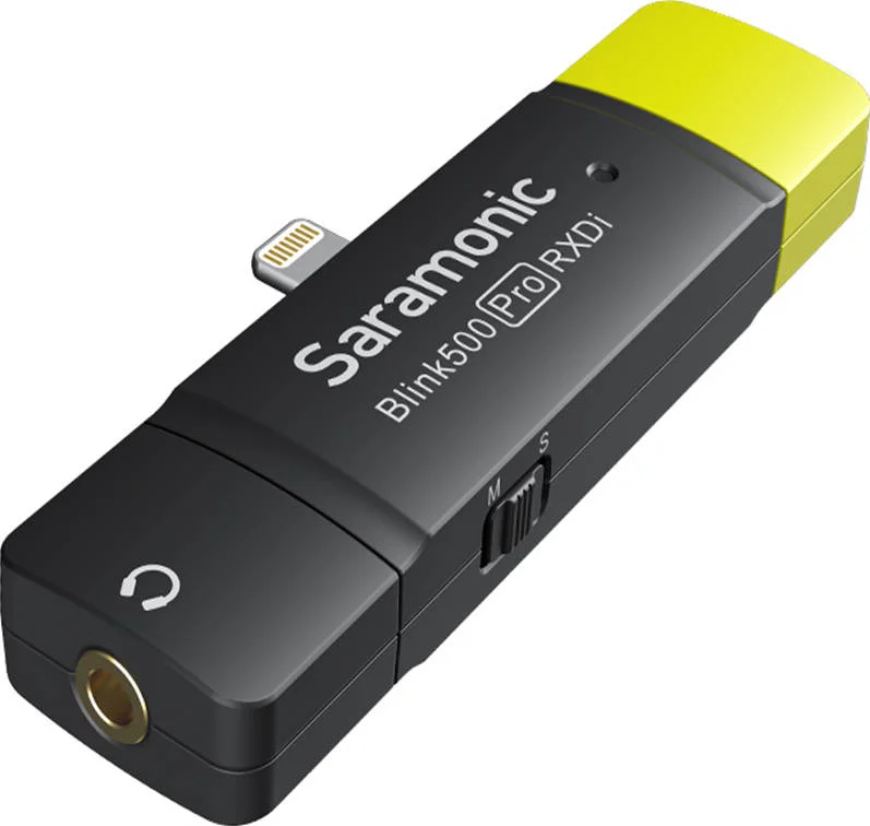 سیستم میکروفون بی‌سیم سارامونیک، TX+TX+RXDi، گیرنده دو کاناله، قابل تعویض مونو/استریو، فرکانس دیجیتال 2.4 گیگاهرتز، 4 ساعت زمان شارژ، مشکی | Blink500 Pro B4
