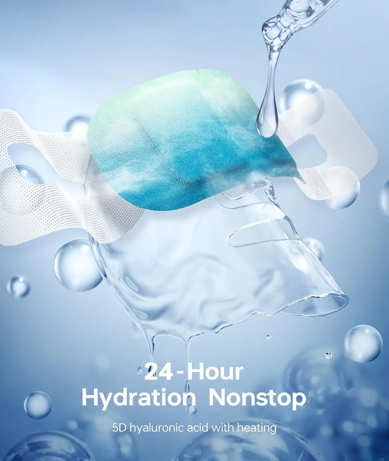 کمپرس گرم خود گرم شونده اسید هیالورونیک برای چشم، ماسک چشم گرم برای تسکین سریع خشکی چشم، 14 عددی ماسک چشم بخار، ماسک چشم بخار مرطوب کننده و بسیار موثر