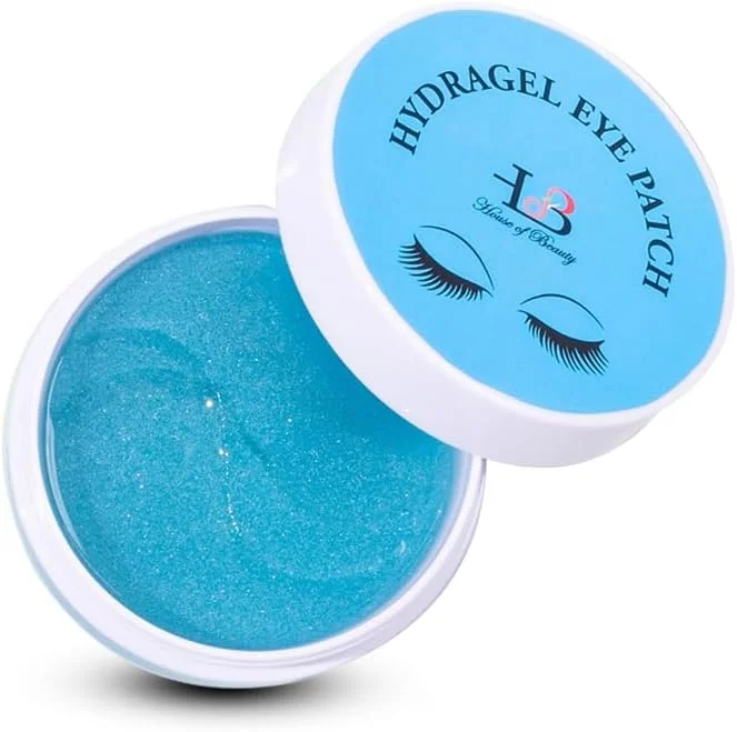 پد زیر چشم هیدروژلی HOUSE OF BEAUTY حاوی کلاژن، هیالورونیک اسید و پپتید - پد حجم دهنده زیر چشم، 30 جفت پد برای چشم های گود، کدر و پف کرده (60 عدد)