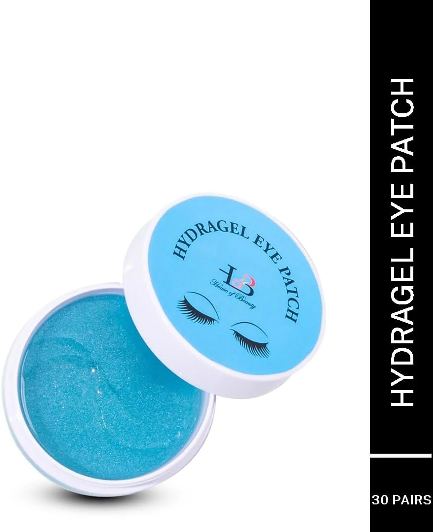 پد زیر چشم هیدروژلی HOUSE OF BEAUTY حاوی کلاژن، هیالورونیک اسید و پپتید - پد حجم دهنده زیر چشم، 30 جفت پد برای چشم های گود، کدر و پف کرده (60 عدد)