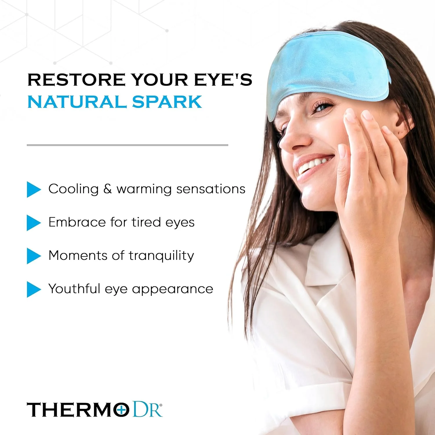 ماسک چشم ژلی - ماسک خنک کننده چشم با پارچه مخمل یک طرفه، مهره های ژلی انعطاف پذیر و بند الاستیک - ماسک های چشم گرم و سرد برای پف چشم، خستگی چشم و ناراحتی - ماسک چشم ژلی گرم و خنک