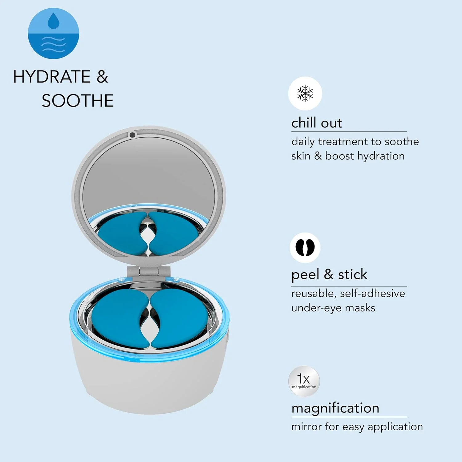 پدهای زیر چشم Conair (Cool Beanz) - پدهای زیر چشم SKN by Cool Beanz، ماسک خنک کننده قابل شارژ برای کاهش پف و شاداب کردن چشم های خسته پدهای زیر چشم Conair (Cool Beanz) - پدهای زیر چشم SKN by Cool Beanz، ماسک خنک کننده قابل شارژ برای کاهش پف و شاداب کردن چشم های خسته