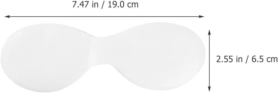 100 عدد ماسک چشم یکبار مصرف Ipetboom، ساخته شده از پارچه نبافته برای مراقبت از چشم، ماسک مرطوب کننده چشم، مناسب اسپا و مراقبت از پوست، ساختار مشبک پنبه ای نرم، پدهای دوتایی چشم