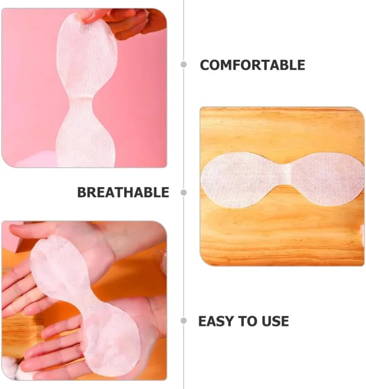 100 عدد ماسک چشم یکبار مصرف Ipetboom، ساخته شده از پارچه نبافته برای مراقبت از چشم، ماسک مرطوب کننده چشم، مناسب اسپا و مراقبت از پوست، ساختار مشبک پنبه ای نرم، پدهای دوتایی چشم