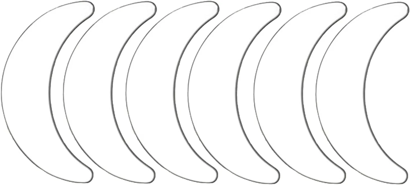 پدهای سیلیکونی ضد چروک دور چشم 6 عددی، پچ های زیر چشم قابل استفاده مجدد، پچ های شفاف ضد پیری برای مراقبت از پف زیر چشم