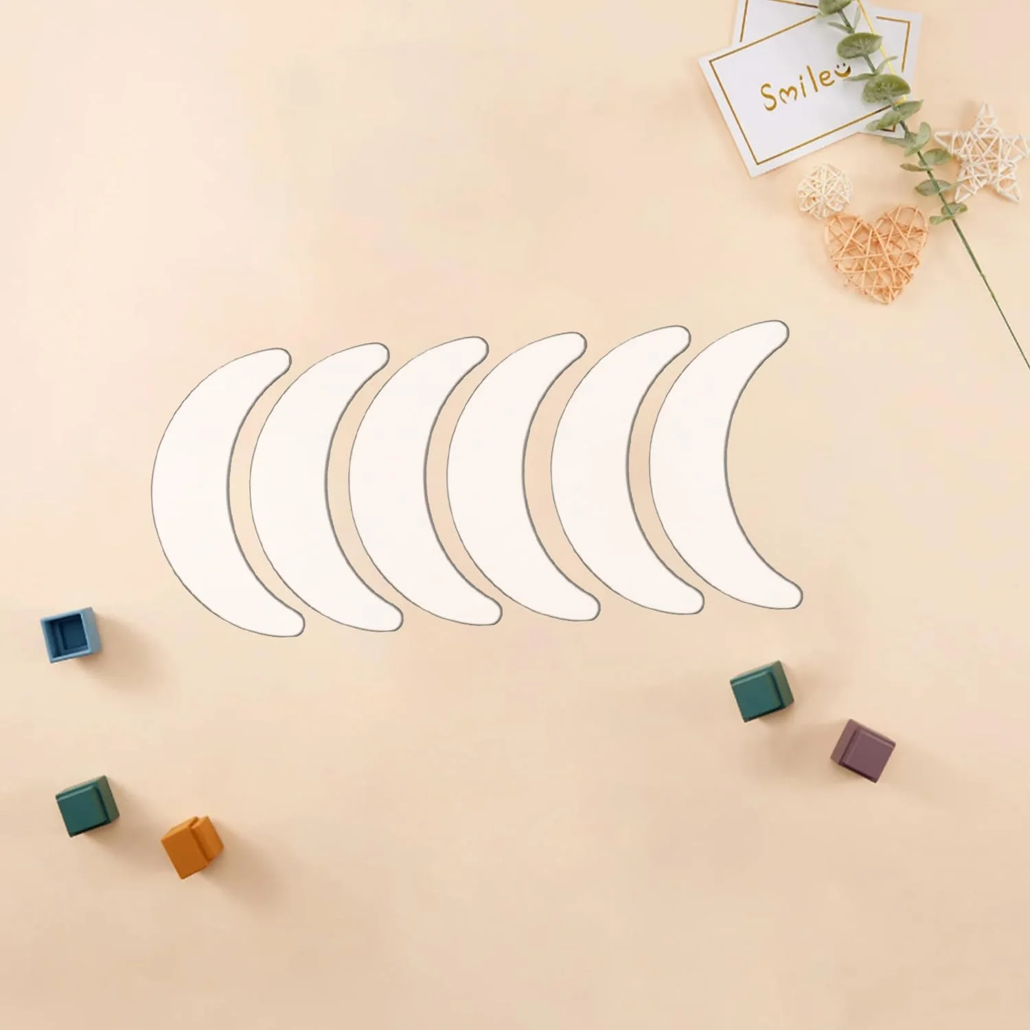 پدهای سیلیکونی ضد چروک دور چشم 6 عددی، پچ های زیر چشم قابل استفاده مجدد، پچ های شفاف ضد پیری برای مراقبت از پف زیر چشم