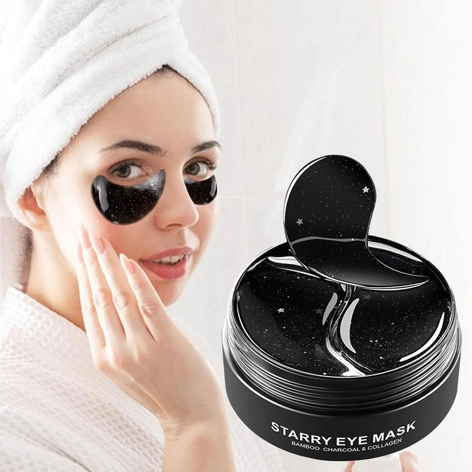 2 عدد پد زیر چشم مراقبت از پوست | پد مرطوب کننده زیر چشم - پدهای زیر چشم کاهش دهنده سیاهی دور چشم، پف زیر چشم و چروک