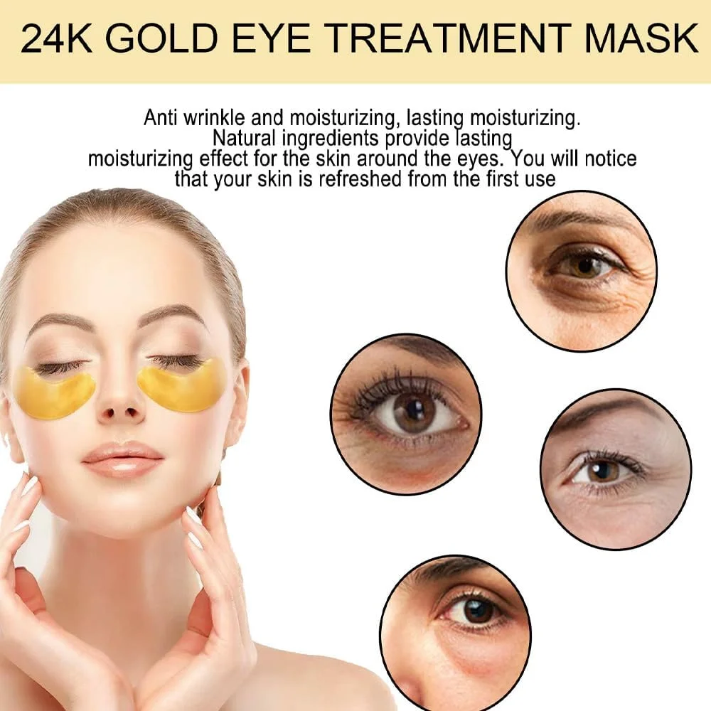 پد ماسک چشم حاوی کلاژن و هیالورونیک اسید، 60 عددی