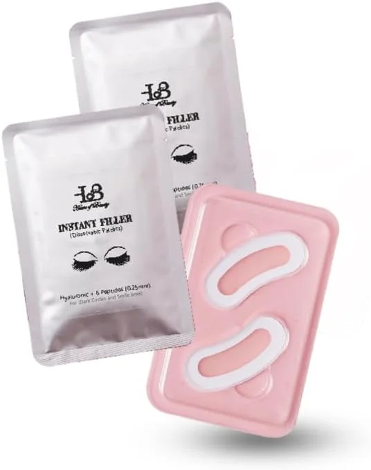 پچ های پرکننده فوری هاوس آف بیوتی - پچ های حل شونده 0.25 میلی متری برای پوست، درخشش صورت، حلقه های تیره، خطوط ریز، زیر چشم (2 جفت)