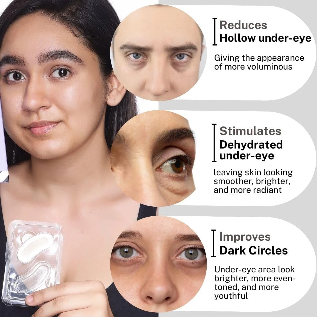 پچ های پرکننده فوری هاوس آف بیوتی - پچ های حل شونده 0.25 میلی متری برای پوست، درخشش صورت، حلقه های تیره، خطوط ریز، زیر چشم (2 جفت)