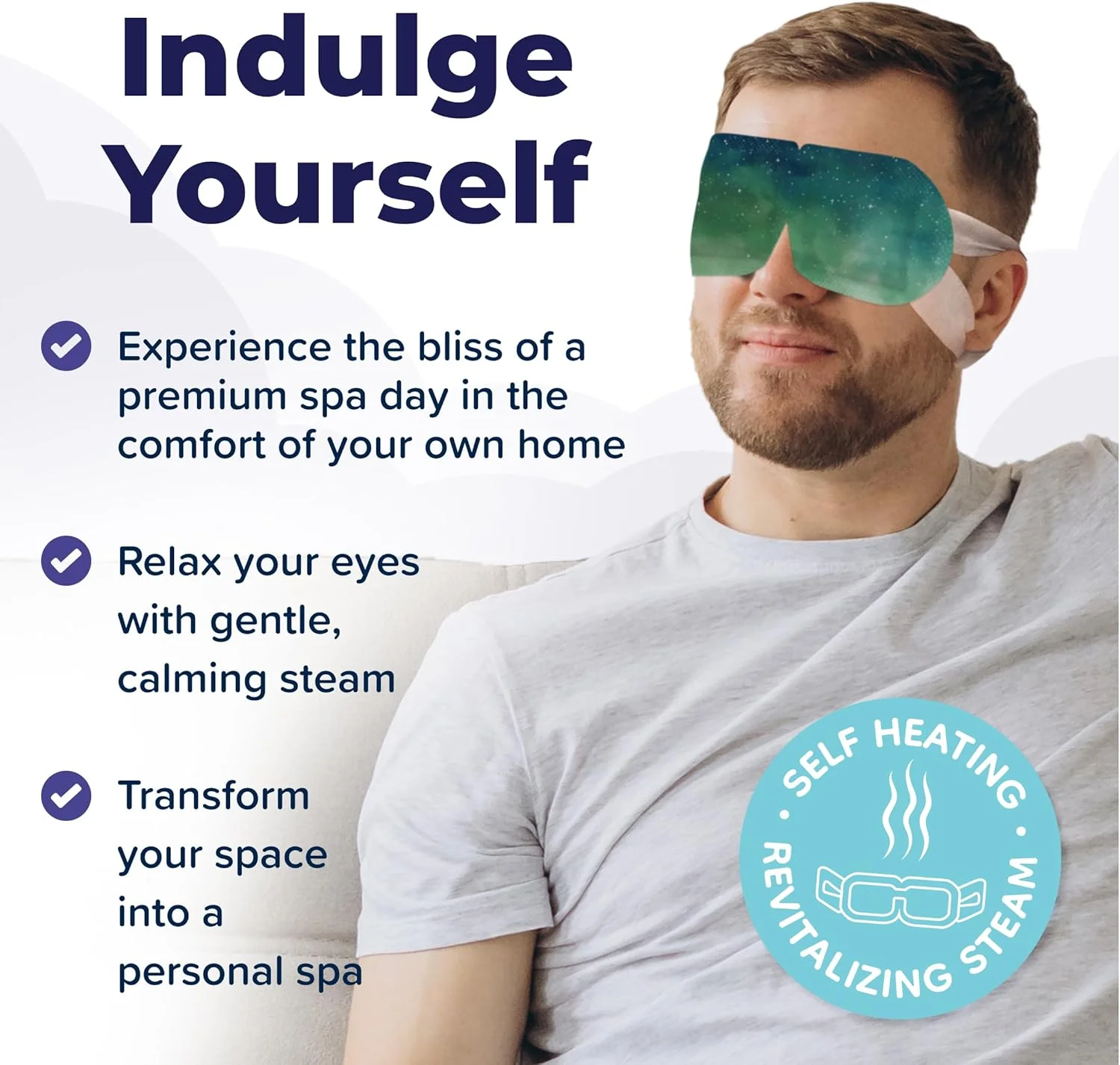 ماسک چشم گرم برای خشکی چشم - 15 عدد ماسک چشم بخار خود گرم شونده - کمپرس گرم برای چشم - گرم کننده و آماده استفاده برای خواب و آرامش - کمپرس چشم گرم قابل حمل برای ملزومات سفر خشکی چشم