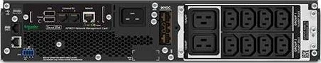 Smart-UPS آنلاین APC با توان 3kVA، ولتاژ ورودی 230 ولت، نمایشگر LCD گرافیکی، 8 خروجی IEC C13 + 2 خروجی IEC C19، کارت شبکه، زمان کارکرد توسعه یافته، حالت سبز با راندمان بالا، مشکی | SRT3000RMXLI-NC