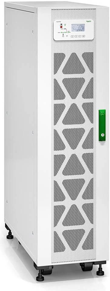 منبع تغذیه بدون وقفه (UPS) ایزی APC 3S 20 kVA، ولتاژ ورودی 400 ولت 3 فاز، 3 رشته باتری ماژولار داخلی 7 آمپر ساعت، جریان ورودی 37.0 آمپر، نوع باتری VRLA، فرکانس ورودی 45 - 65 هرتز، سفید | E3SUPS20KHB2