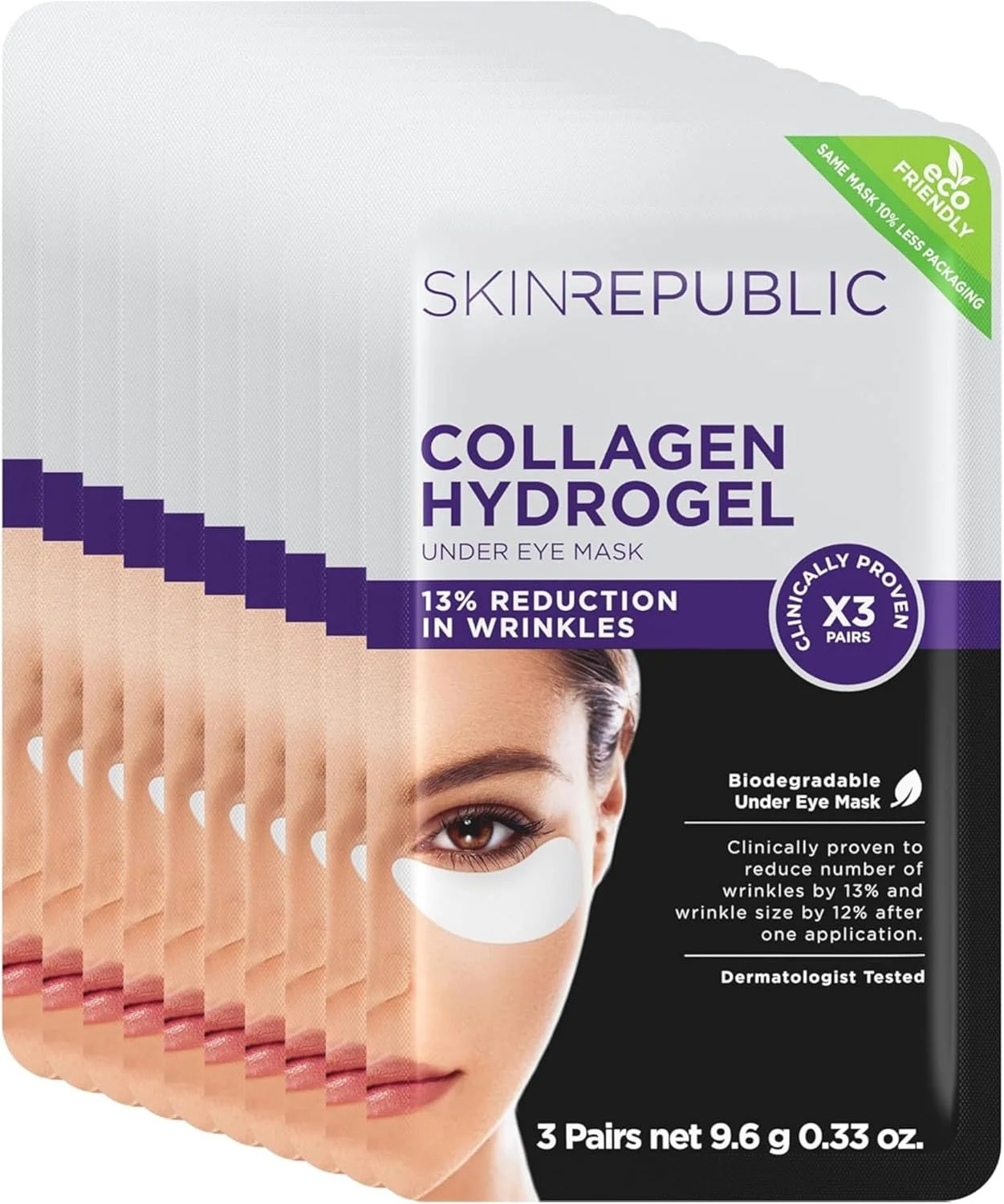 پچ زیر چشم کلاژن Skin Republic 18 گرمی - بسته 10 عددی