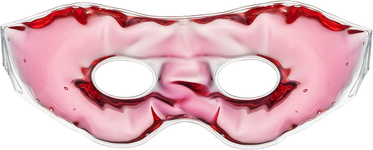 ماسک چشم ژلی حرفه ای Eye See، صورتی - کمپرس سرد زیر چشم برای پف، حلقه های تیره، پوست شفاف - قابل استفاده در مایکروویو برای گرما درمانی