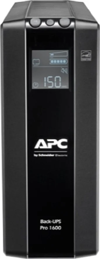 منبع تغذیه پشتیبان APC BR1600MI با ظرفیت 1600VA، دارای 8 خروجی، AVR، رابط LCD، توان 960 وات - 1.6kVA، توپولوژی Line interactive، زمان شارژ 16 ساعت، پورت USB، ولتاژ ورودی 176 - 294 ولت | BR1600MI