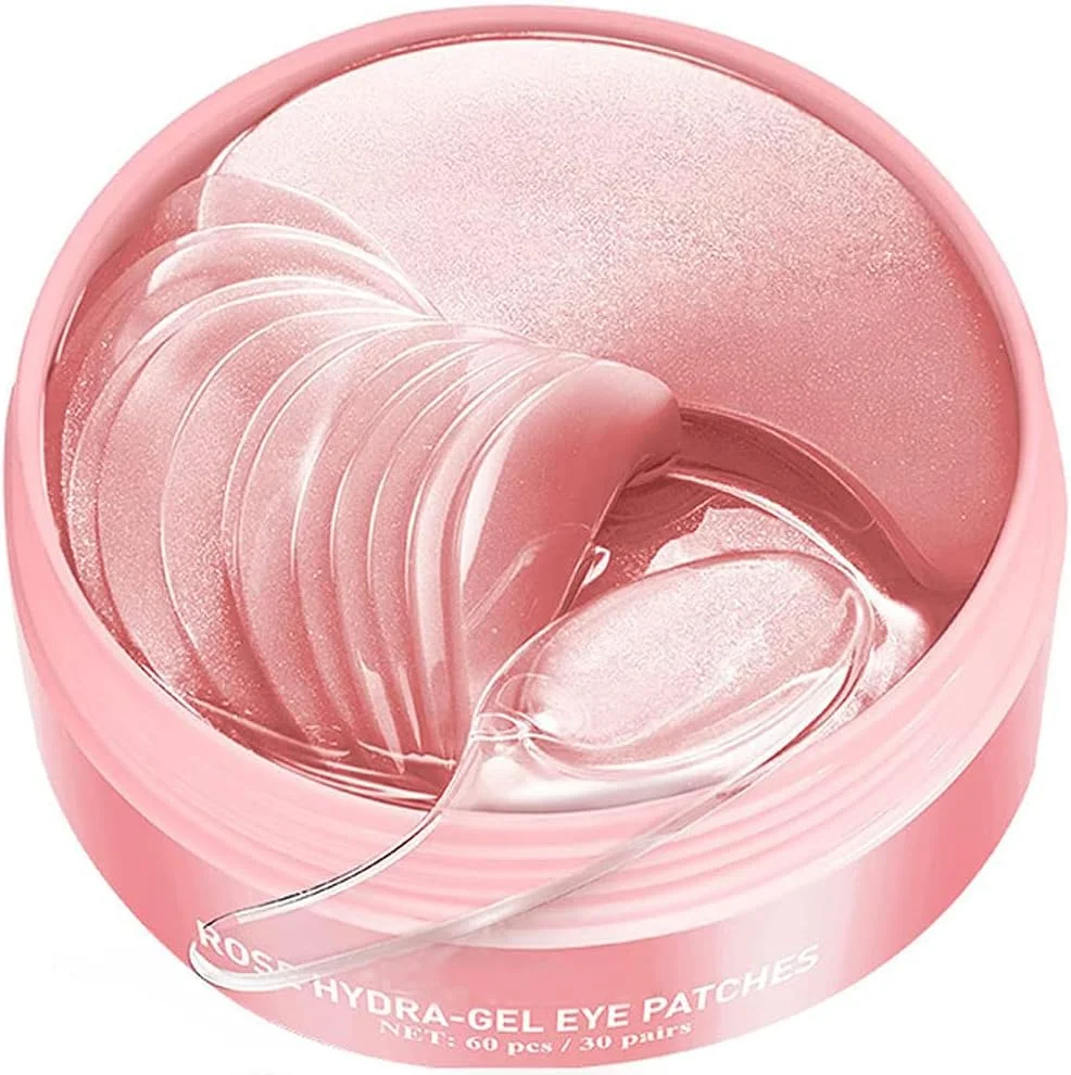 پد زیر چشم آکاری با عصاره گل رز، ماسک هیدروژل، پد مراقبت از پوست، رفع خطوط ریز، ترمیم و صاف کننده پوست دور چشم، ژل زیر چشم برای مرطوب کردن، تسکین و استحکام پوست دور چشم