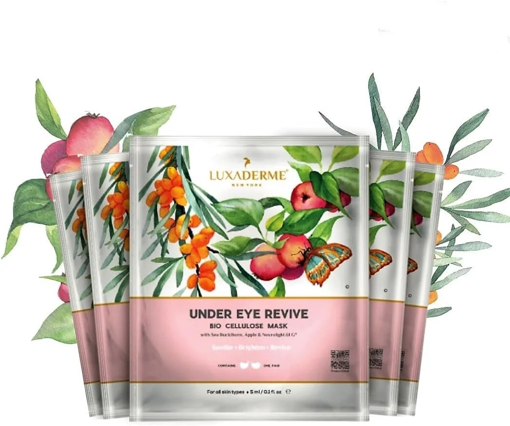 ماسک احیا کننده زیر چشم LuxaDerme Bio Cellulose (بسته 5 عددی)