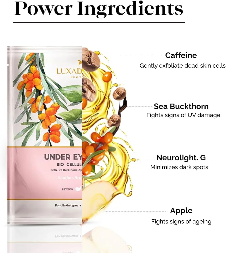 ماسک احیا کننده زیر چشم LuxaDerme Bio Cellulose (بسته 5 عددی)