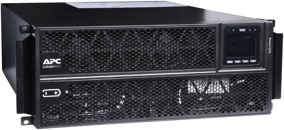 منبع تغذیه بدون وقفه هوشمند APC RT 6kVA، ولتاژ ورودی 230 ولت، نصب شده در رک همراه با کیت، نوع باتری اسید سرب، 2 اتصال IEC 60320 C13 / 1 IEC 60320 C19، توان شارژر 239 وات، زمان اجرای توسعه یافته، مشکی | SRTG6KXLI منبع تغذیه بدون وقفه هوشمند APC RT 6kVA، ولتاژ ورودی 230 ولت، نصب شده در رک همراه با کیت، نوع باتری اسید سرب، 2 اتصال IEC 60320 C13 / 1 IEC 60320 C19، توان شارژر 239 وات، زمان اجرای توسعه یافته، مشکی | SRTG6KXLI