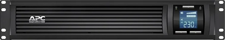 منبع تغذیه بدون وقفه (UPS) هوشمند APC، ۱۵۰۰VA، نصب در رک 2U، منبع تغذیه تعاملی ۱۵۰۰VA/۹۰۰W، صفحه نمایش LCD برای وضعیت و کنترل، پورت سریال RJ-45، پورت SmartConnect، ولتاژ ورودی ۲۳۰ ولت، سریال RJ-45، USB، | SMC1500i-2UC