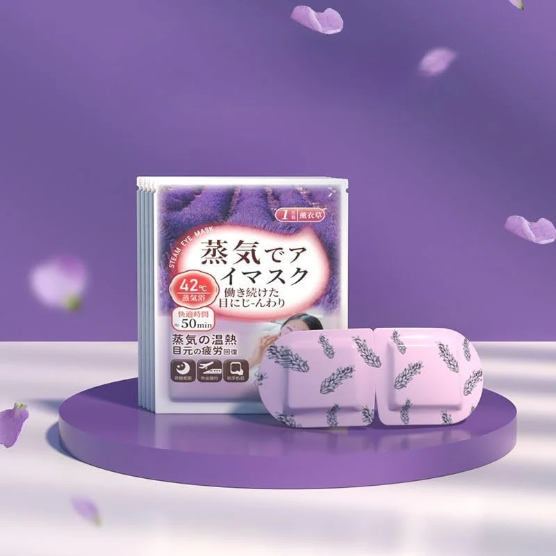 20 عدد ماسک چشم خودگرم شونده - کمپرس گرم آروماتراپی برای خشکی چشم و سیاهی دور چشم، پدهای بخار یکبار مصرف برای تسکین خستگی چشم ناشی از کامپیوتر، چرت زدن در دفتر و مسافرت (اسطوخودوس)