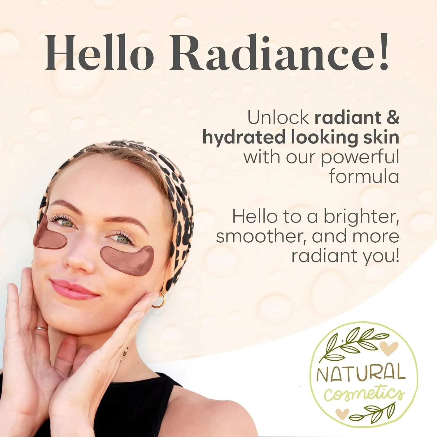 پدهای دور چشم کافئین (20 جفت) - پدهای دور چشم حاوی نیاسینامید و هیالورونیک اسید - پدهای دور چشم ضد تیرگی - رفع تیرگی دور چشم - پچ های دور چشم