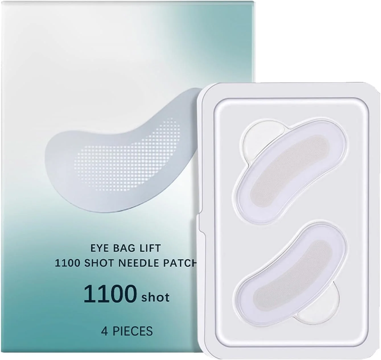 پچ های میکرونیدل حل شونده دور چشم، پچ مراقبت مرطوب کننده دور چشم، پچ مراقبت مرطوب کننده زیر چشم برای رفع سیاهی دور چشم، پچ های میکرونیدل، 4 عدد