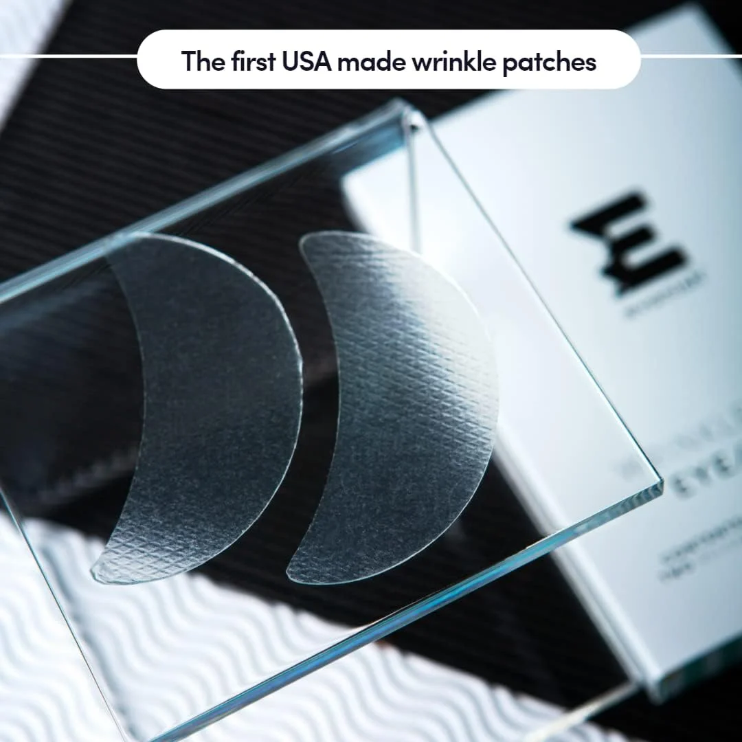 پد زیر چشم و خط خنده Evanish - پدهای آبرسان زیر چشم برای پف و خطوط ریز - ماسک های ژلی سیلیکونی قابل استفاده مجدد - ساخت آمریکا (2 عدد)