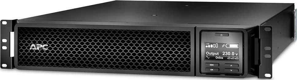 منبع تغذیه بدون وقفه آنلاین APC Smart-UPS با توان 1000VA/1000W، نصب در رک 2U، ولتاژ 230V، دارای 6 خروجی C13 IEC، اسلات هوشمند، زمان کارکرد توسعه یافته، همراه با کیت ریل | SRT1000RMXLI