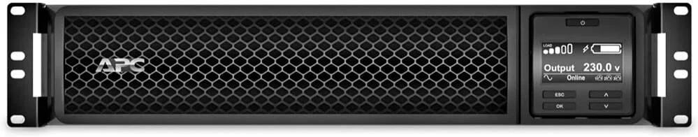 منبع تغذیه بدون وقفه آنلاین APC Smart-UPS با توان 1000VA/1000W، نصب در رک 2U، ولتاژ 230V، دارای 6 خروجی C13 IEC، اسلات هوشمند، زمان کارکرد توسعه یافته، همراه با کیت ریل | SRT1000RMXLI