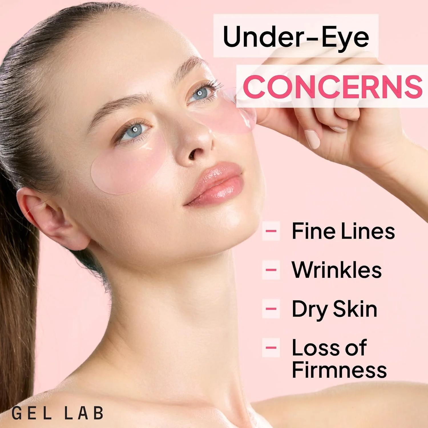 پچ های ژلی زیر چشم کلاژن و رتینول RENEW Gel Lab - ماسک چشم آبرسان کره ای برای خطوط ریز، چین و چروک، سفت کردن و روشن کردن پوست - 60 پچ ژلی چشم