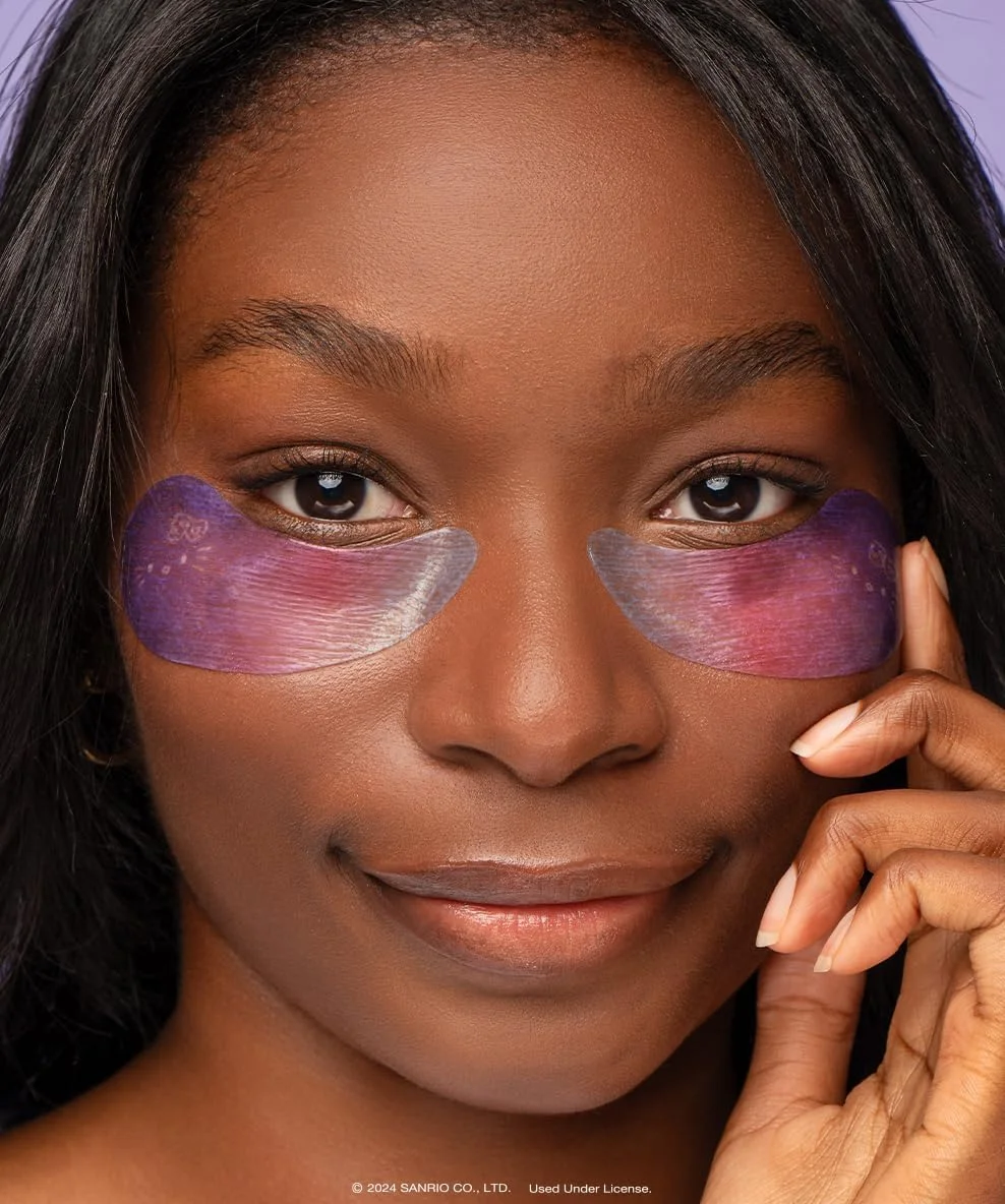 پچ های هیدروژلی ضد پف دور چشم The Crème Shop Hello Kitty Star Of My Eye، پچ های مرطوب کننده برای پف زیر چشم و حلقه های تیره - نسخه محدود پنجاهمین سالگرد