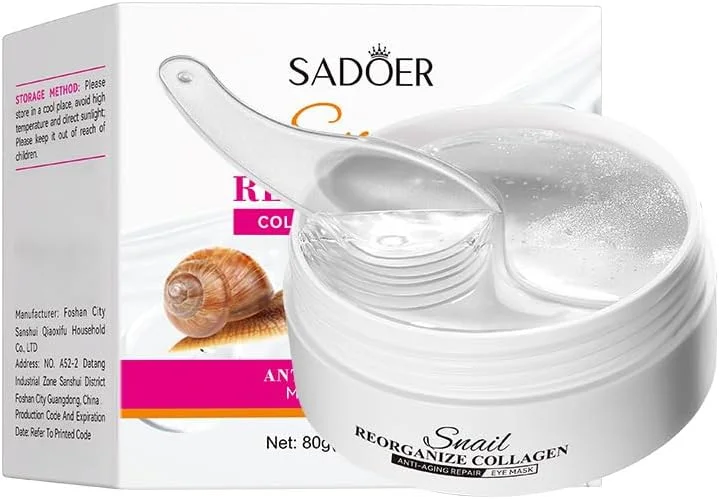 مجموعه ماسک چشم کلاژن 30 جفتی 60 عددی، درمان سیاهی و چروک دور چشم، پچ های زیر چشم هیدروژلی آبرسان، کاهش پف، کیسه ها، راه حل مراقبت از پوست ضد پیری