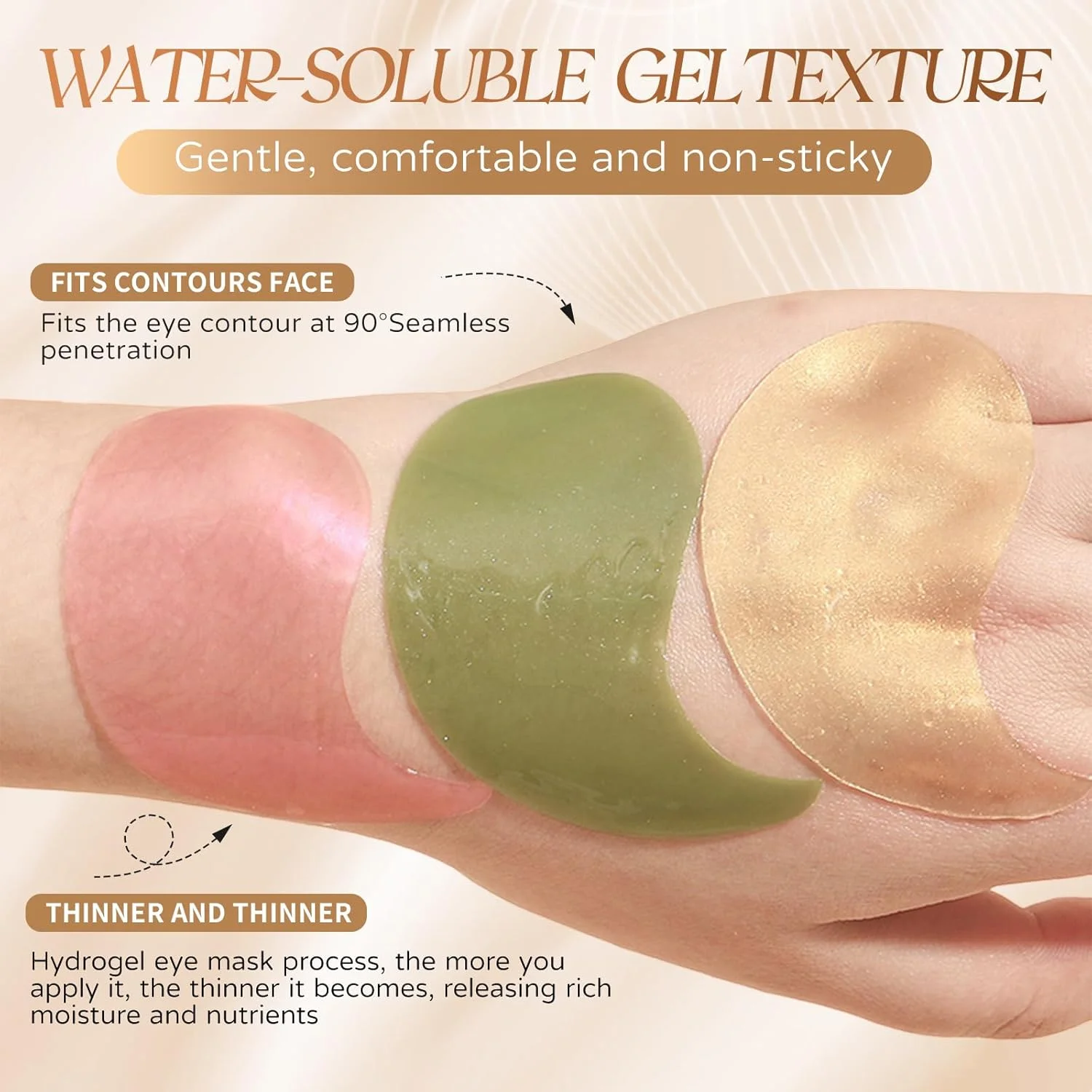 مجموعه ماسک چشم کلاژن 30 جفتی 60 عددی، درمان سیاهی و چروک دور چشم، پچ های زیر چشم هیدروژلی آبرسان، کاهش پف، کیسه ها، راه حل مراقبت از پوست ضد پیری