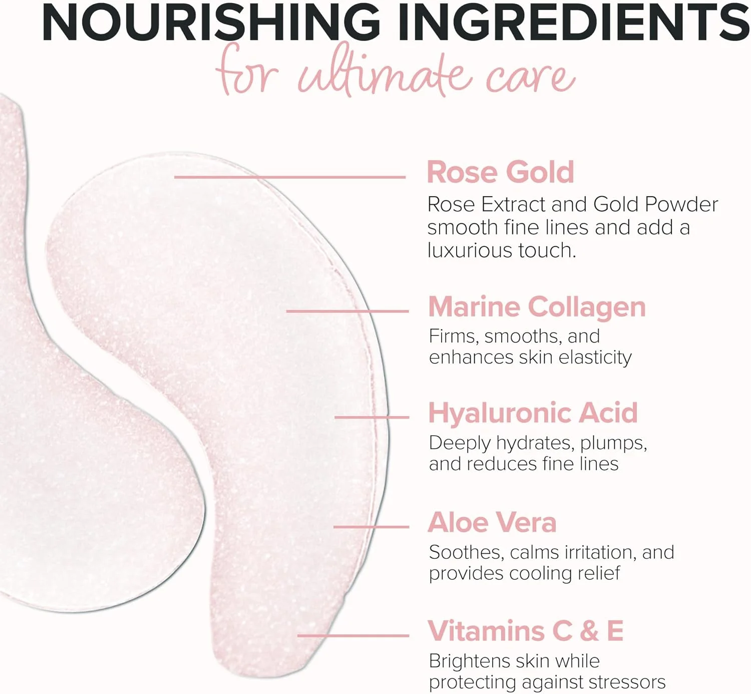 ToGoSpa Rose Gold EYES، ترمیم کننده زیر چشم | ماسک های ژلی کلاژن تمیز با تزریق میکرو با اسید هیالورونیک، آلوئه ورا، ویتامین های C و E، گل رز و نانو طلای 24 عیار برای سفت و روشن کردن افتادگی زیر چشم - بسته 3 عددی ToGoSpa Rose Gold EYES، ترمیم کننده زیر چشم | ماسک های ژلی کلاژن تمیز با تزریق میکرو با اسید هیالورونیک، آلوئه ورا، ویتامین های C و E، گل رز و نانو طلای 24 عیار برای سفت و روشن کردن افتادگی زیر چشم - بسته 3 عددی