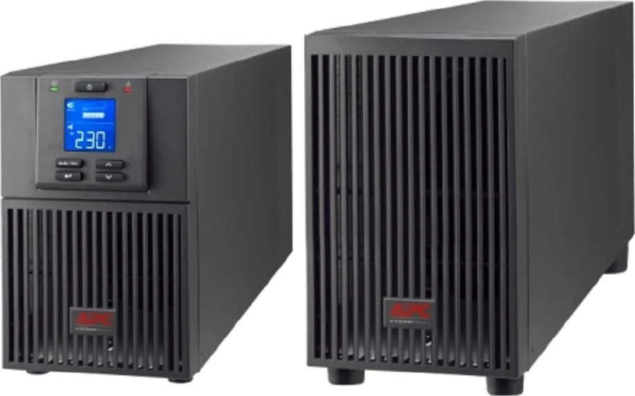 منبع تغذیه بدون وقفه آنلاین ایزی APC SRV 1000VA، ولتاژ خروجی 230 ولت، با بسته باتری با زمان کارکرد طولانی، طول 1.5 متر، مشکی | SRV1KIL