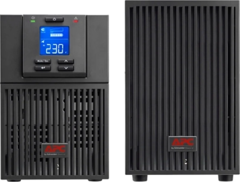 منبع تغذیه بدون وقفه آنلاین ایزی APC SRV 1000VA، ولتاژ خروجی 230 ولت، با بسته باتری با زمان کارکرد طولانی، طول 1.5 متر، مشکی | SRV1KIL