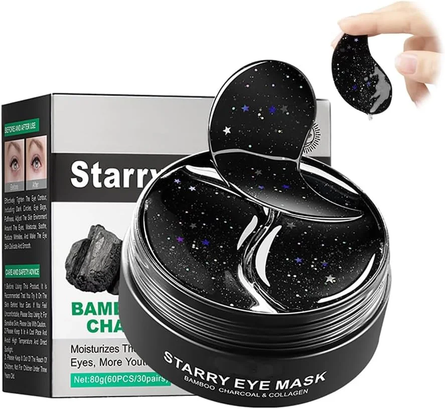 ماسک چشم زغالی بامبو آزونی، 30 جفت، پچ های آبرسان زیر چشم برای حلقه های تیره، پف کردگی چشم، چروک و خطوط ریز حاوی هیالورونیک اسید و کلاژن ماسک چشم زغالی بامبو آزونی، 30 جفت، پچ های آبرسان زیر چشم برای حلقه های تیره، پف کردگی چشم، چروک و خطوط ریز حاوی هیالورونیک اسید و کلاژن