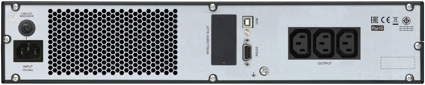 یو پی اس آنلاین APC SRV 1000VA RM Easy، ولتاژ ورودی اصلی 230 ولت، توان نامی 800 وات، واحد رک 2U، نرخ انرژی موج 600 ژول، طول کابل 1.5 متر | SRV1KRI یو پی اس آنلاین APC SRV 1000VA RM Easy، ولتاژ ورودی اصلی 230 ولت، توان نامی 800 وات، واحد رک 2U، نرخ انرژی موج 600 ژول، طول کابل 1.5 متر | SRV1KRI