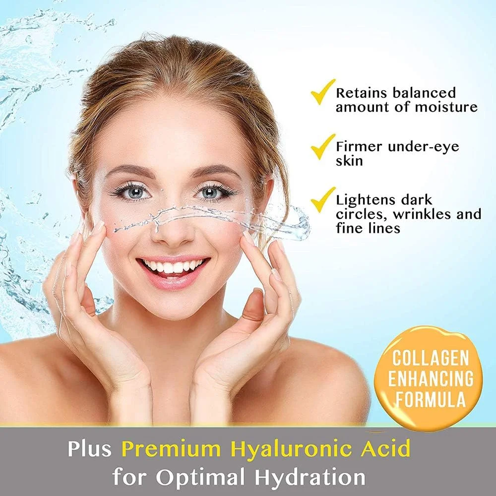 پدهای زیر چشم، 30 جفت ماسک طلایی چشم، پدهای ژلی چشم با کلاژن، درمان چشم برای کاهش سیاهی دور چشم، روشن کننده چین و چروک، ضد پیری و مرطوب کننده، خطوط ریز، پف و کیسه های زیر چشم برای زنان و مردان