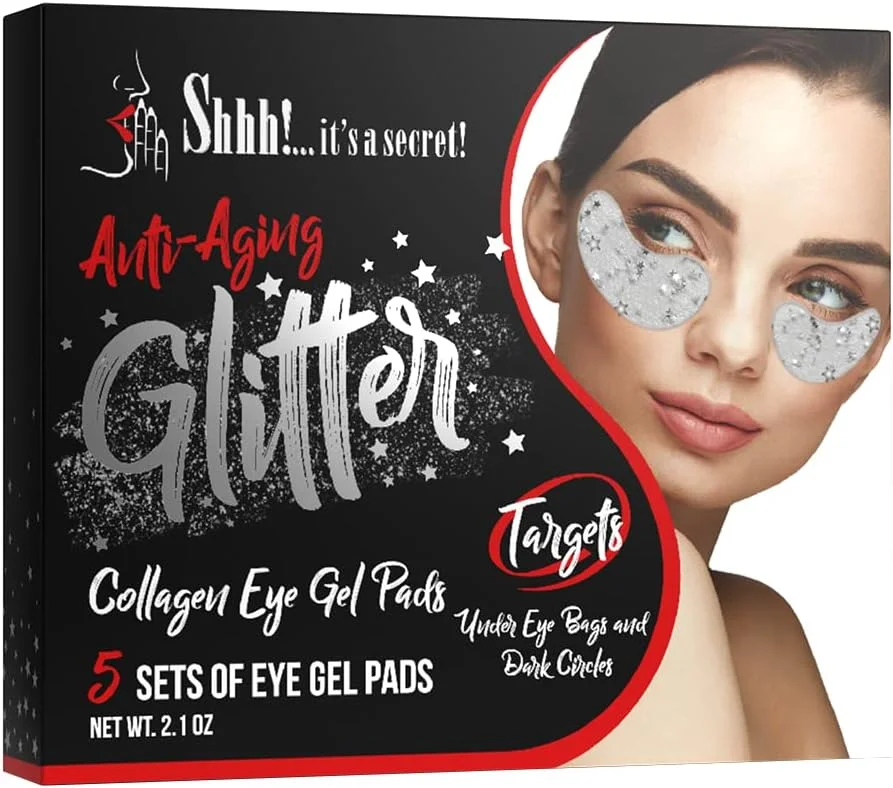 ماسک مرطوب کننده زیر چشم کلاژن | ماسک چشم برای چین و چروک، پف، سیاهی دور چشم، ضد پیری | درمان چشم تقویت شده با اکلیل (5 جفت)