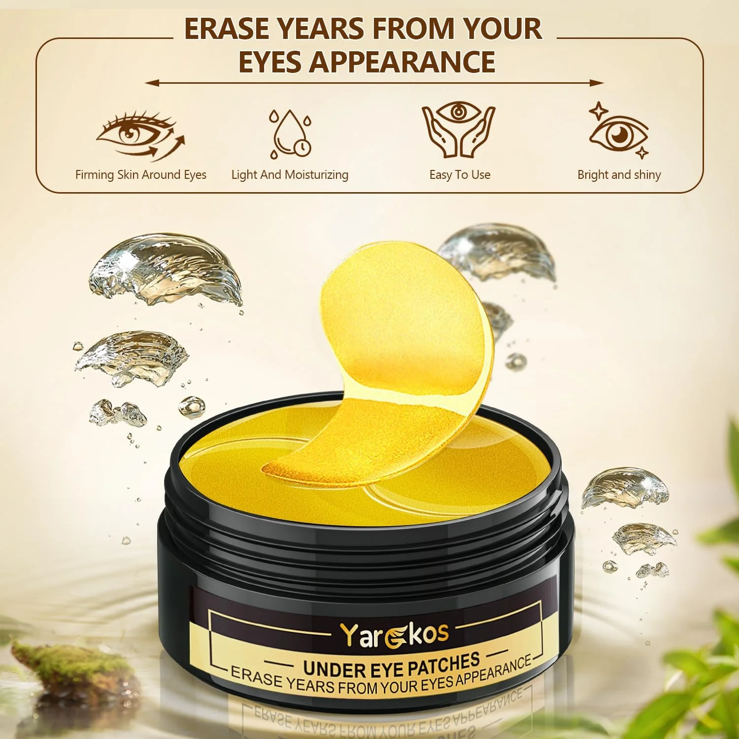 ماسک دور چشم هیدروژل کلاژن ضد پیری، 60 عدد پد مرطوب کننده دور چشم، ضد تیرگی، چین و چروک و پف زیر چشم، 30 جفت پد دور چشم اسید هیالورونیک، طلای 24 عیار + صورتی ماسک دور چشم هیدروژل کلاژن ضد پیری، 60 عدد پد مرطوب کننده دور چشم، ضد تیرگی، چین و چروک و پف زیر چشم، 30 جفت پد دور چشم اسید هیالورونیک، طلای 24 عیار + صورتی